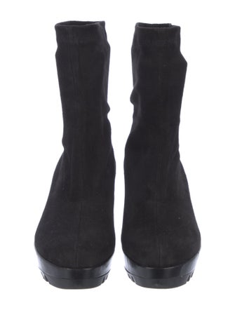 Robert Clergerie Suede Sock Boots