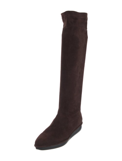 Robert Clergerie VEL STECH TECK DN Suede Riding Boots