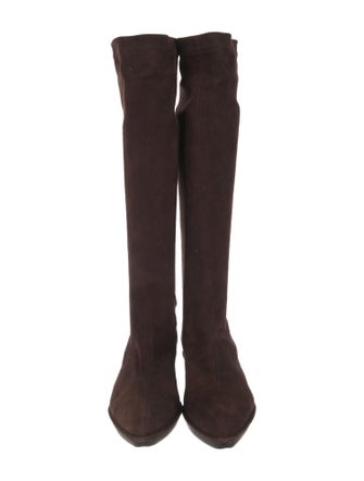 Robert Clergerie VEL STECH TECK DN Suede Riding Boots