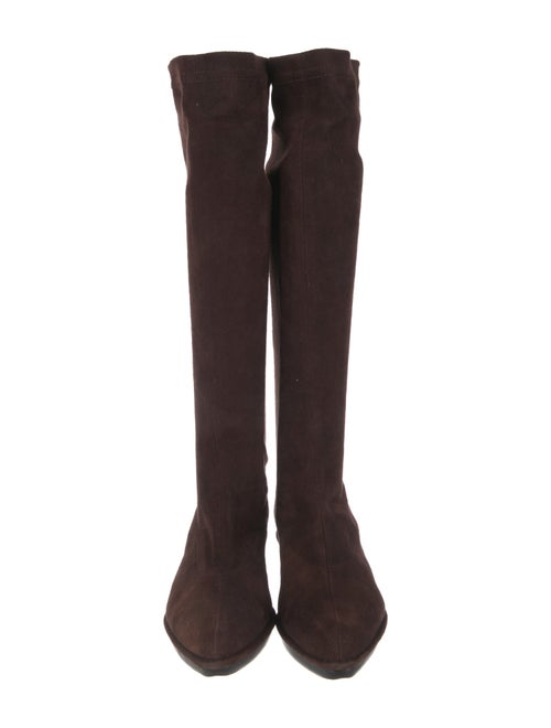 Robert Clergerie VEL STECH TECK DN Suede Riding Boots