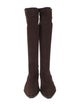 Robert Clergerie VEL STECH TECK DN Suede Riding Boots