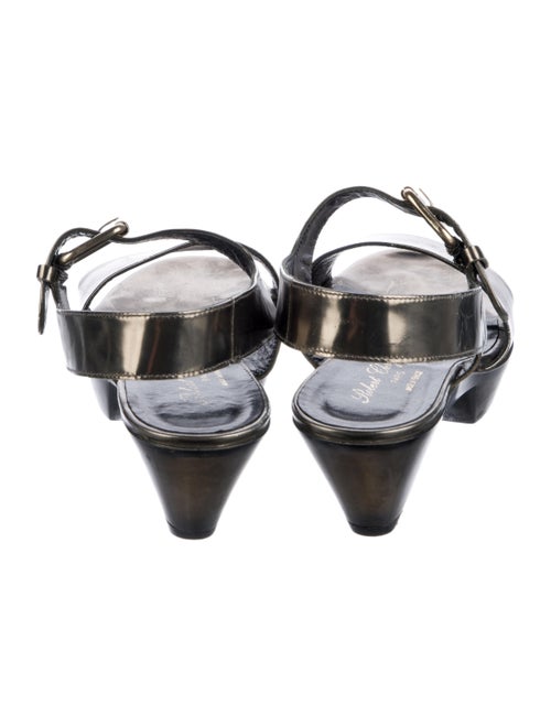 Robert Clergerie Patent Leather Slingback Sandals