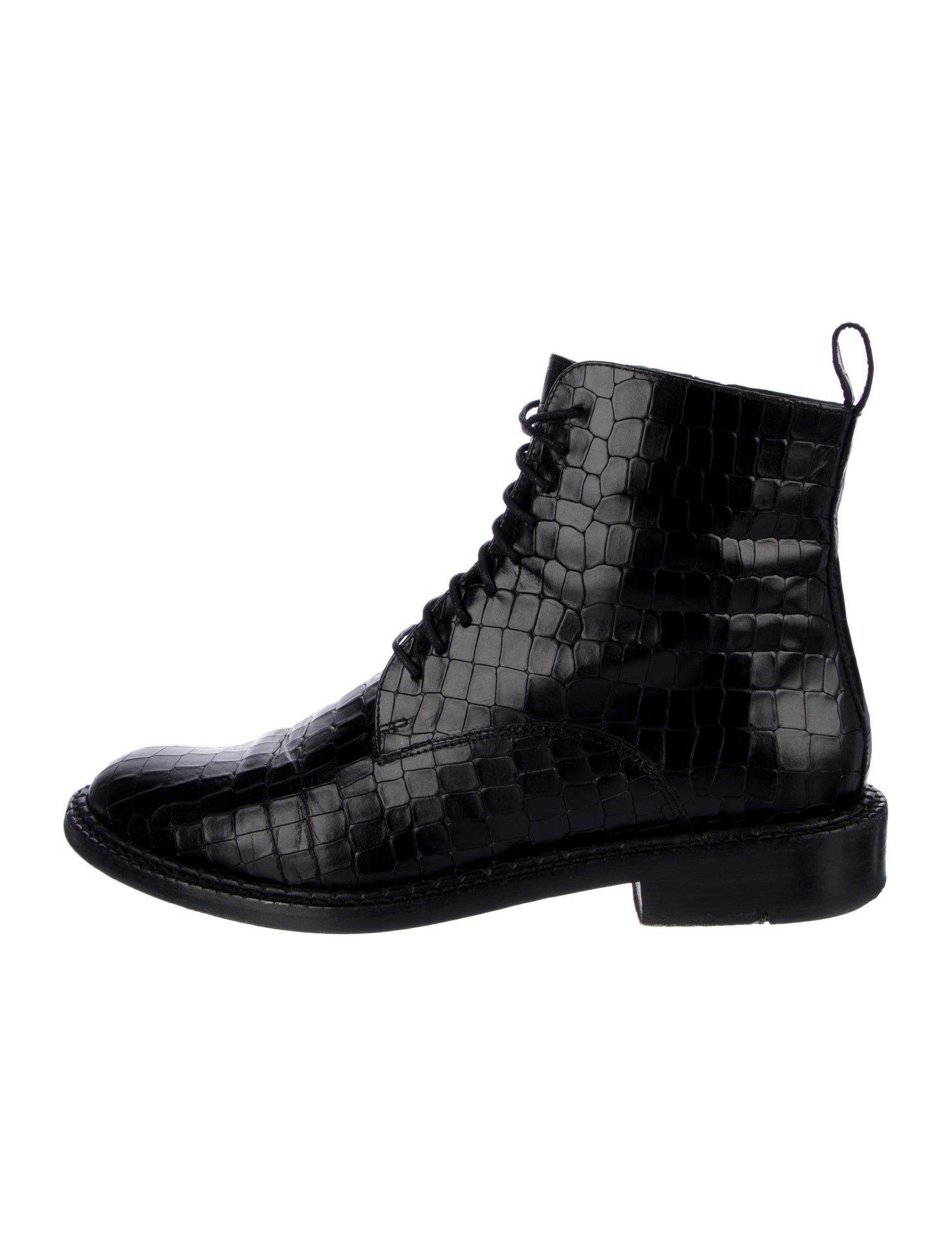 Robert Clergerie Leather Combat Boots