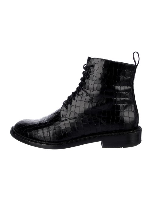 Robert Clergerie Leather Combat Boots