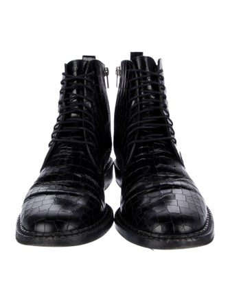 Robert Clergerie Leather Combat Boots