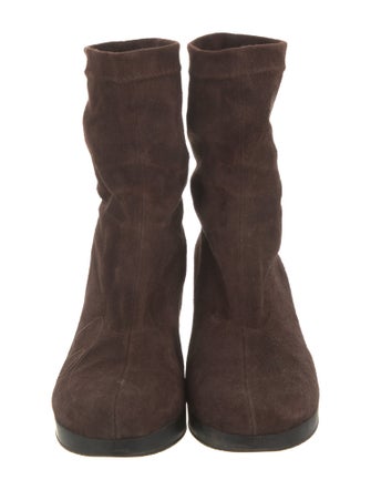 Robert Clergerie Suede Sock Boots