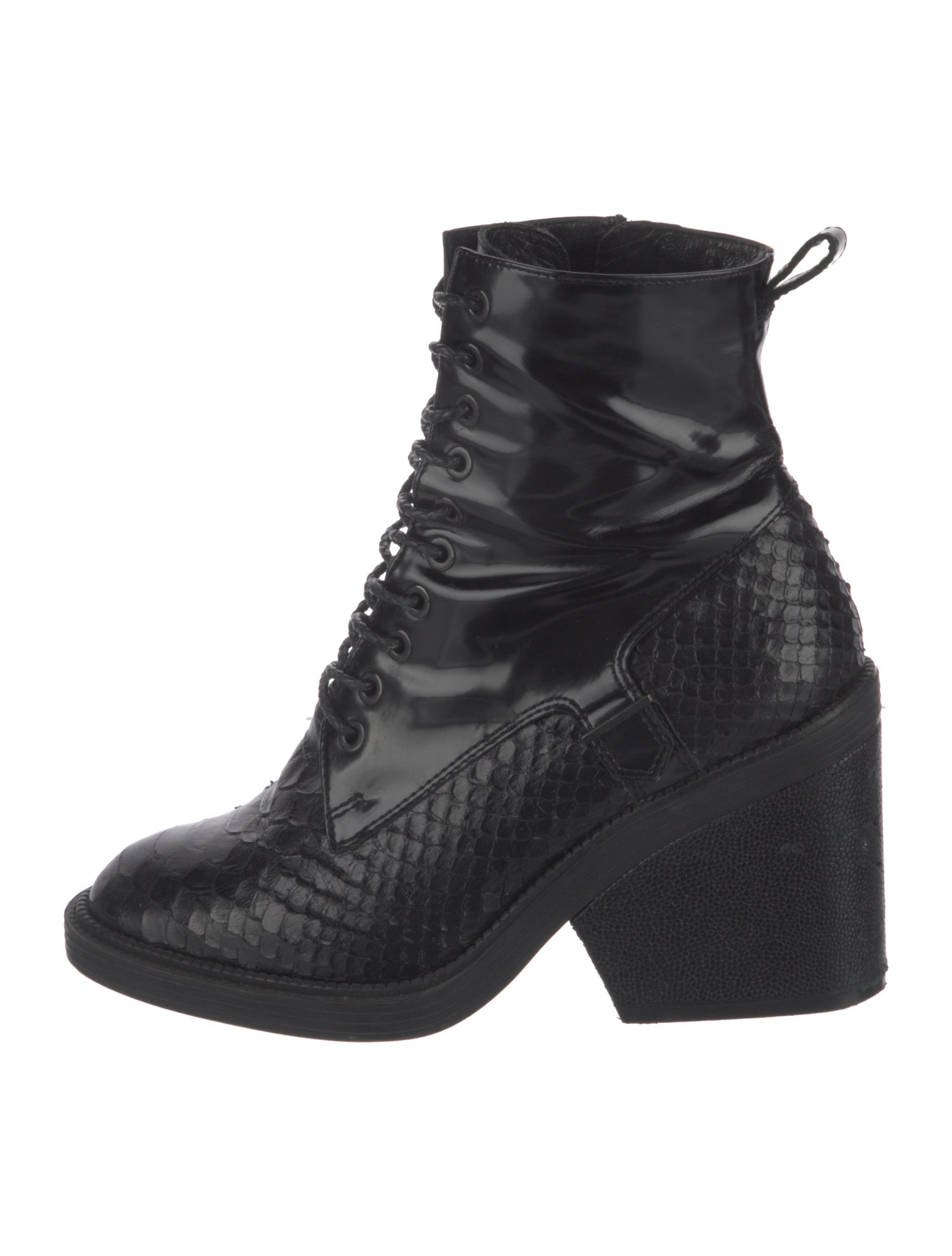 Robert Clergerie Leather Combat Boots
