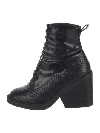 Robert Clergerie Leather Combat Boots
