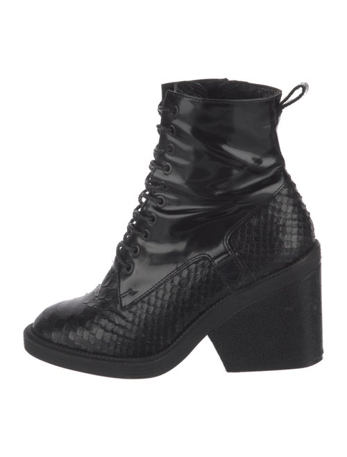 Robert Clergerie Leather Combat Boots