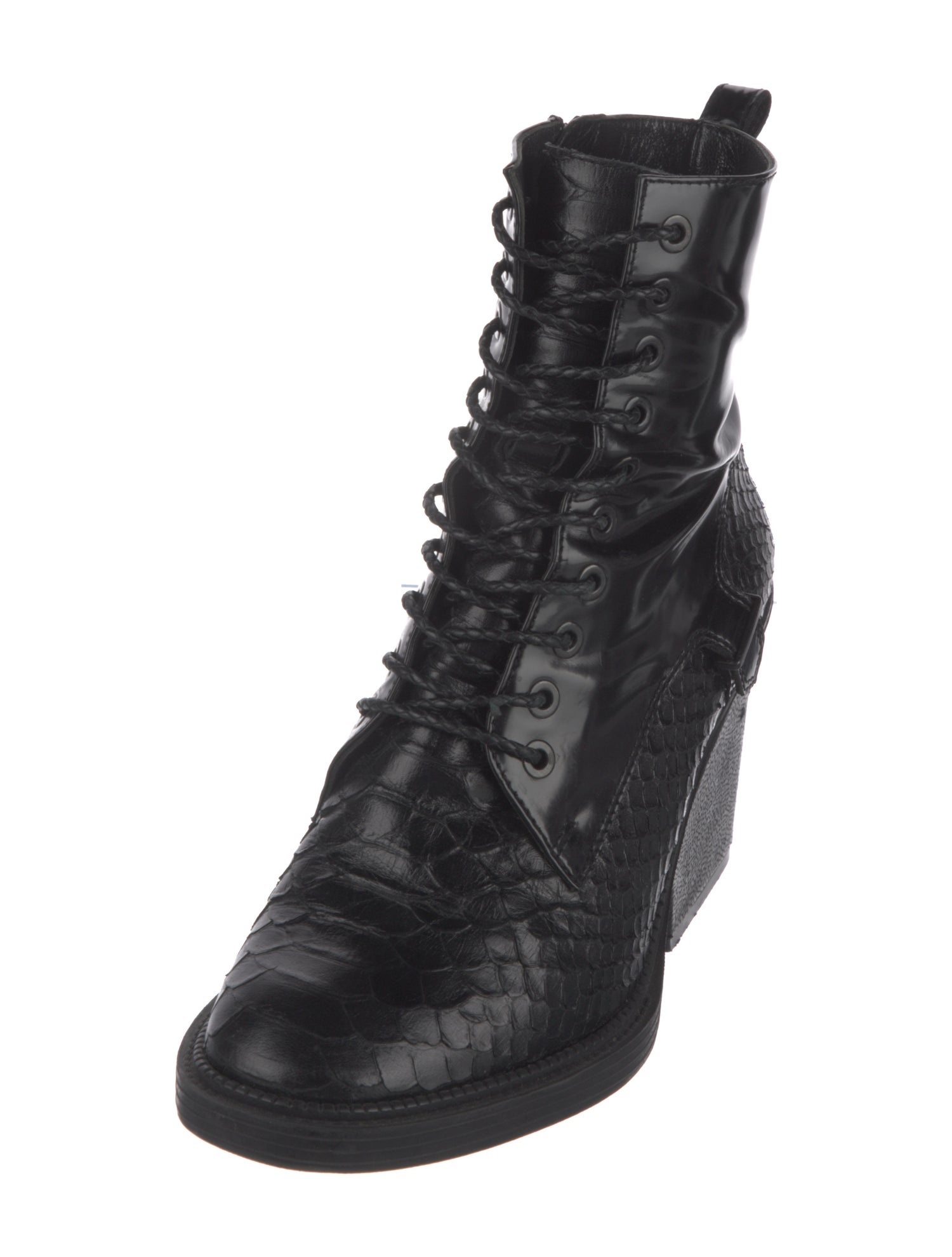 Robert Clergerie Leather Combat Boots