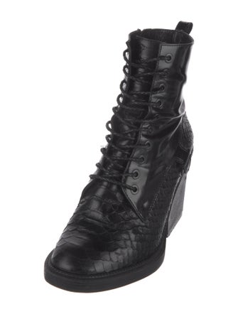 Robert Clergerie Leather Combat Boots