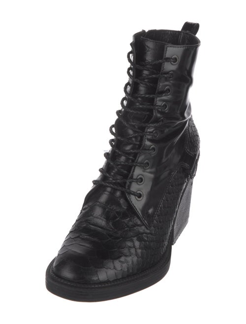 Robert Clergerie Leather Combat Boots