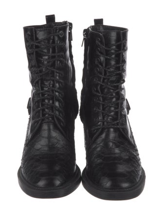 Robert Clergerie Leather Combat Boots