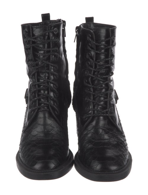 Robert Clergerie Leather Combat Boots
