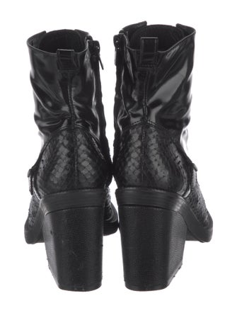 Robert Clergerie Leather Combat Boots