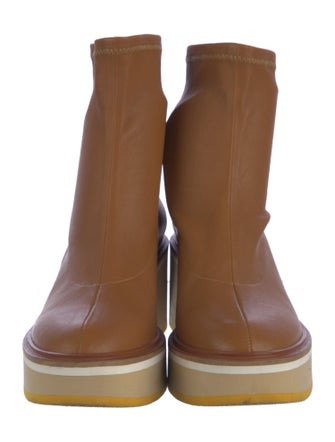 Robert Clergerie Leather Sock Boots