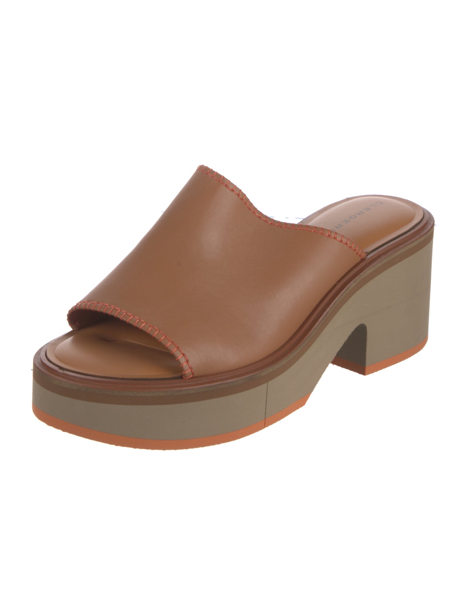 Robert Clergerie Leather Slides