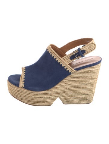 Robert Clergerie Sandals Suede Colorblock Pattern Espadrilles Us9, It39 | 9