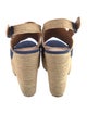 Robert Clergerie Suede Colorblock Pattern Espadrilles
