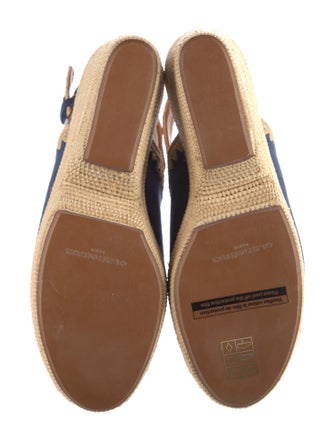 Robert Clergerie Suede Colorblock Pattern Espadrilles
