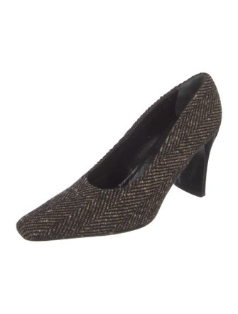 Robert Clergerie Tweed Printed Pumps