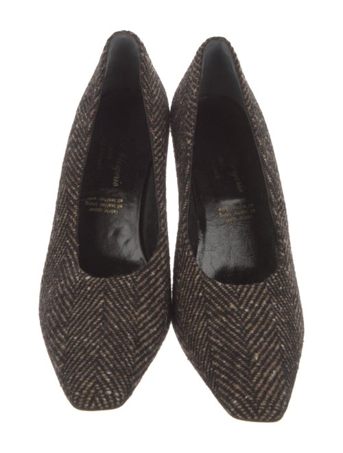 Robert Clergerie Tweed Printed Pumps