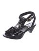 Robert Clergerie Patent Leather T-Strap Sandals