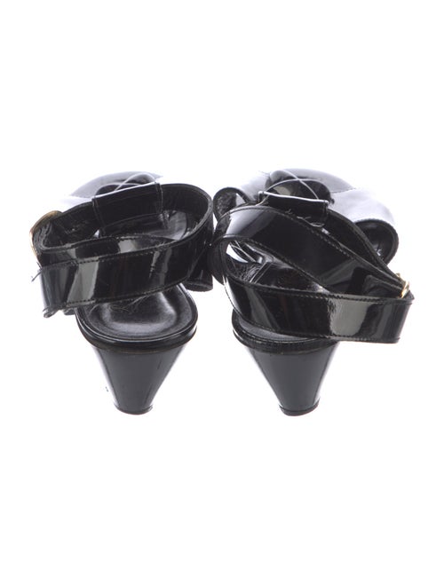 Robert Clergerie Patent Leather T-Strap Sandals