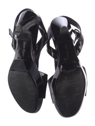 Robert Clergerie Patent Leather T-Strap Sandals