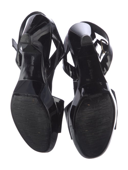 Robert Clergerie Patent Leather T-Strap Sandals