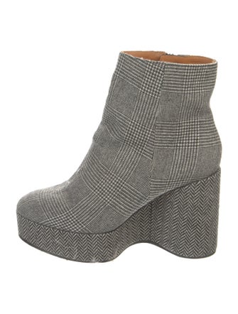 Robert Clergerie Houndstooth Print Sock Boots