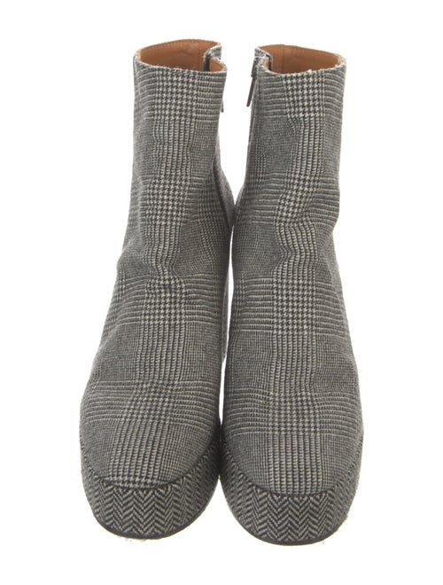 Robert Clergerie Houndstooth Print Sock Boots