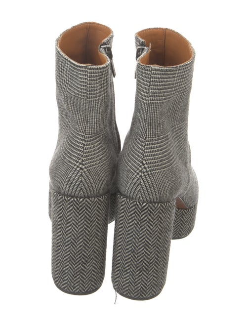 Robert Clergerie Houndstooth Print Sock Boots