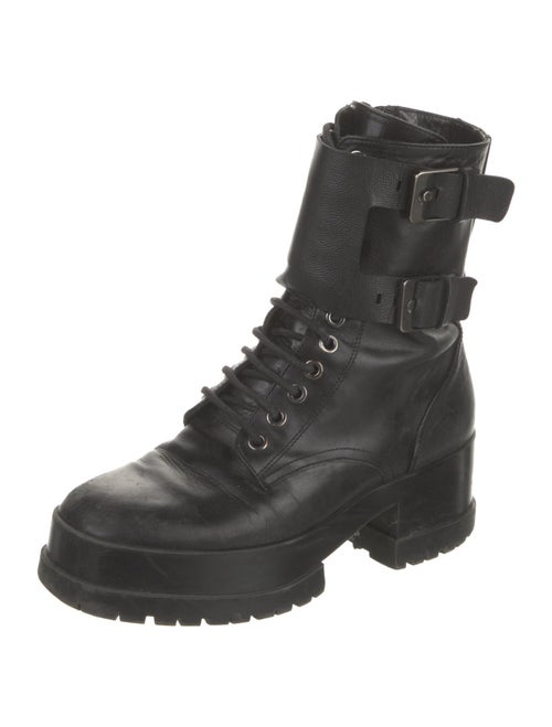 Robert Clergerie Leather Combat Boots