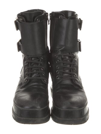 Robert Clergerie Leather Combat Boots