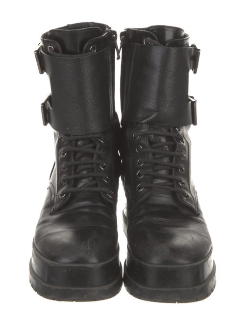Robert Clergerie Leather Combat Boots