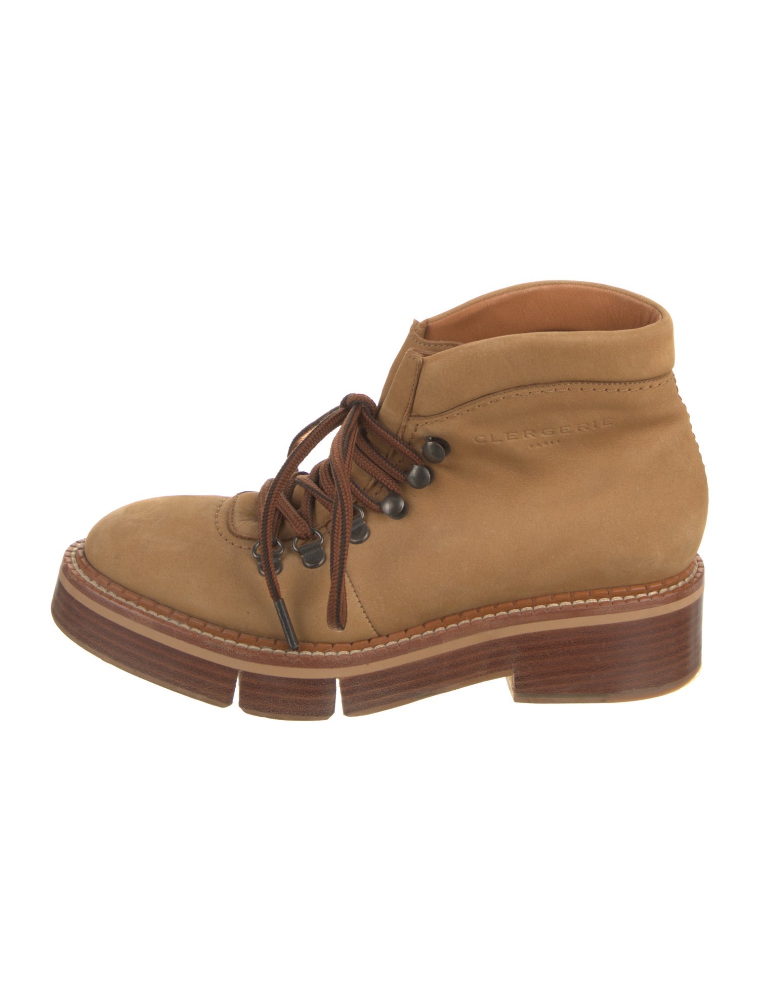 Robert Clergerie Vegan Suede Lace-Up Boots