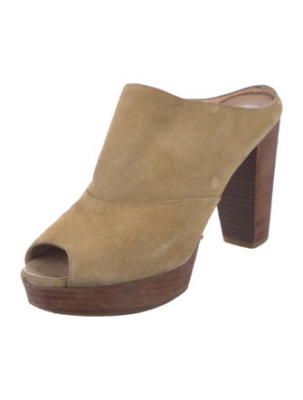 Robert Clergerie Suede Slides