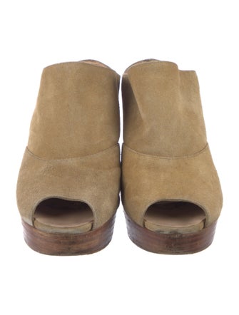 Robert Clergerie Suede Slides