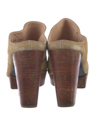 Robert Clergerie Suede Slides