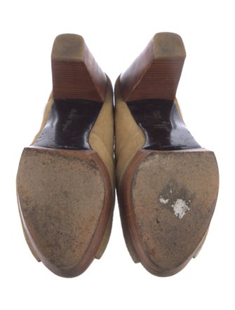 Robert Clergerie Suede Slides