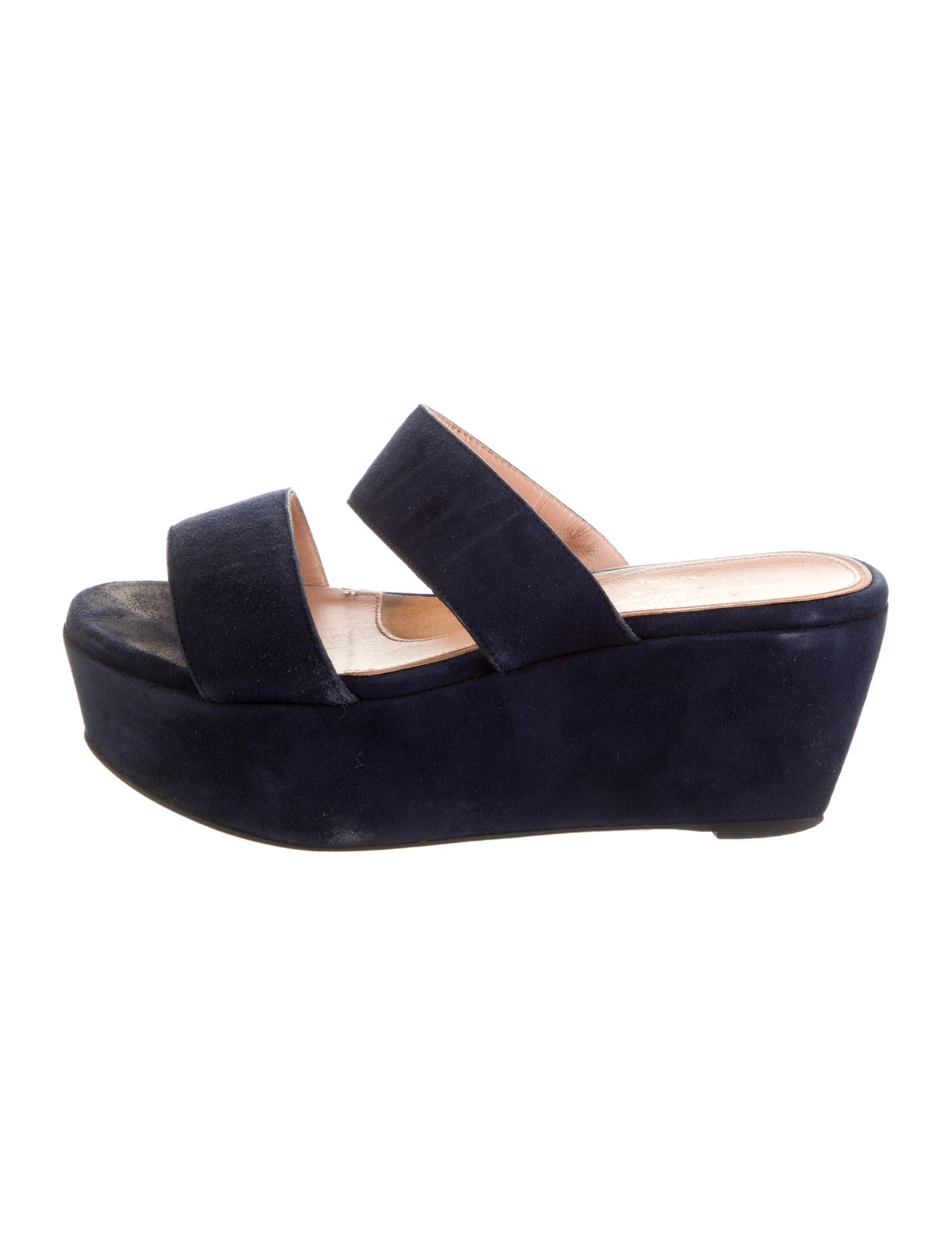 Robert Clergerie Suede Slides