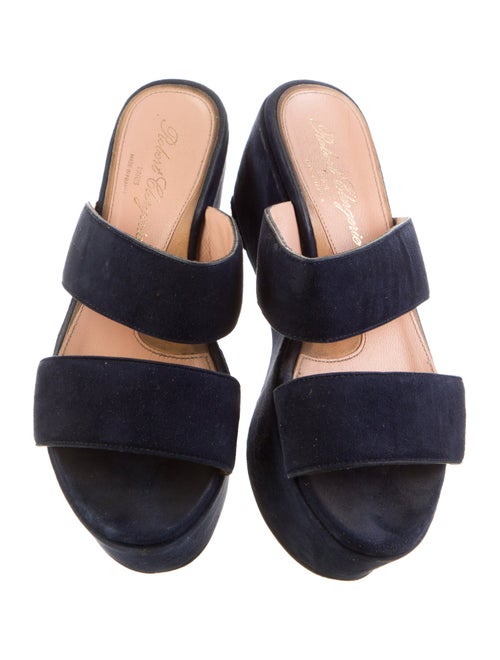 Robert Clergerie Suede Slides