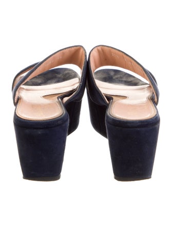 Robert Clergerie Suede Slides