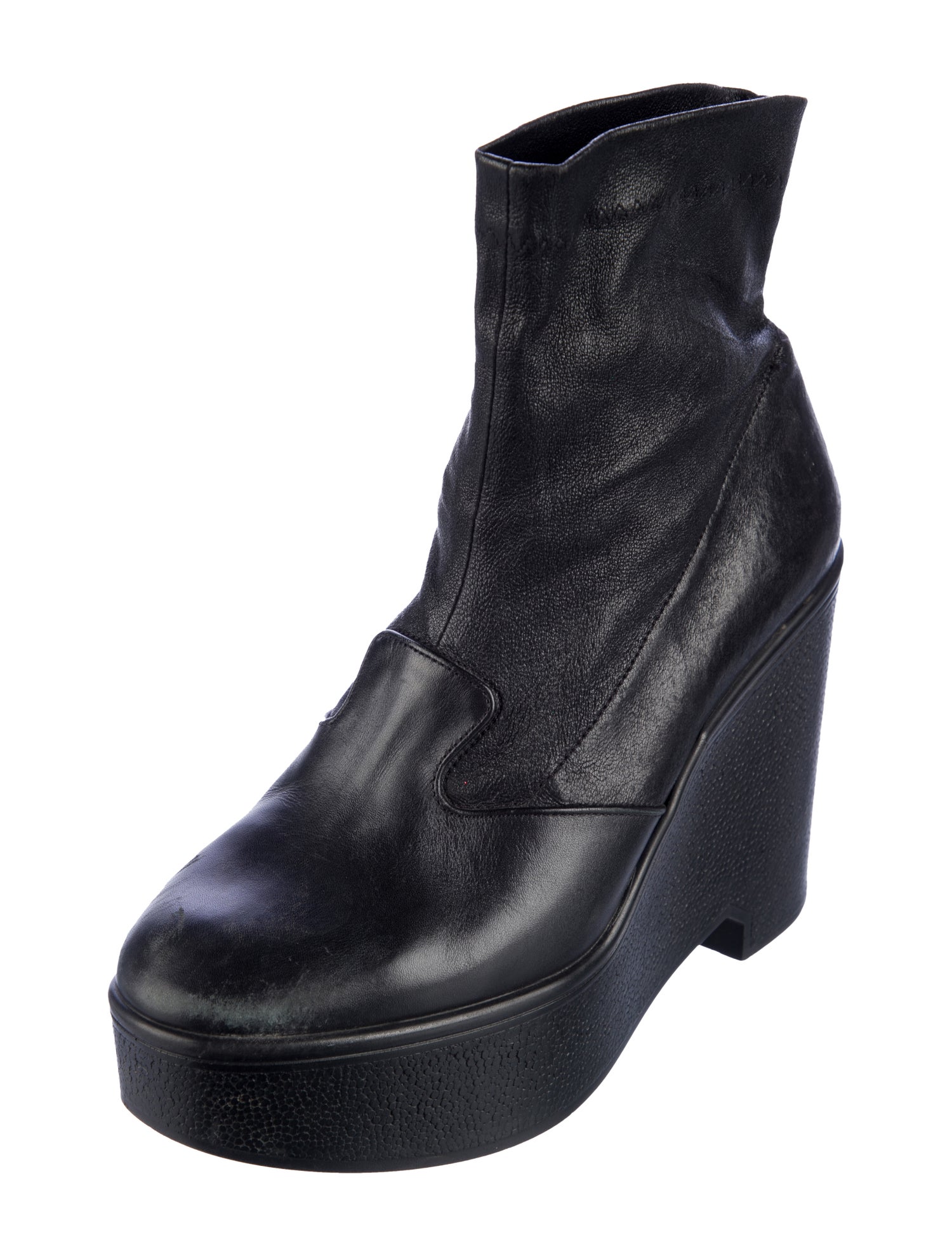 Robert Clergerie Leather Sock Boots