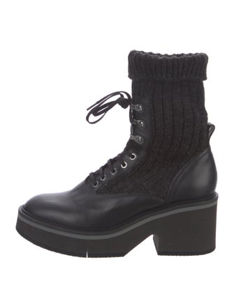 Robert Clergerie Leather Combat Boots