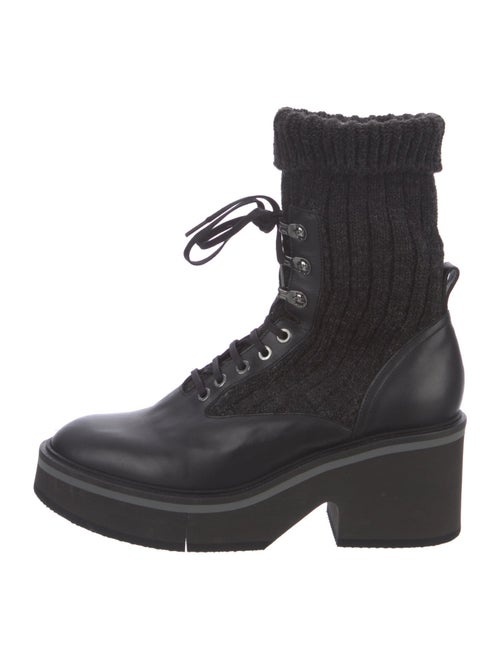 Robert Clergerie Leather Combat Boots