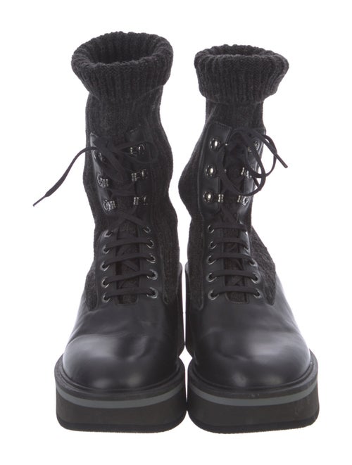 Robert Clergerie Leather Combat Boots