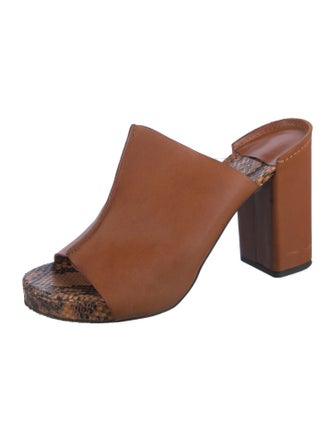 Robert Clergerie Leather Slides