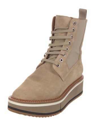 Robert Clergerie Suede Combat Boots